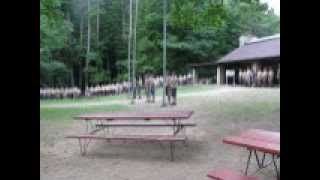 preview picture of video 'Troop 40 Flag Ceremony, 7/13/12, BSA Camp Mountain Run'
