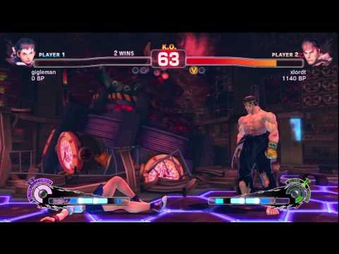 SSF4 ryu (xlordt) vs sakura (gigleman)