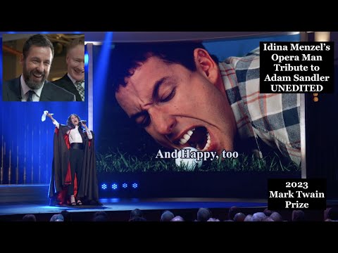 FULL Opera Man tribute to Adam Sandler - Idina Menzel - 2023 Mark Twain Prize