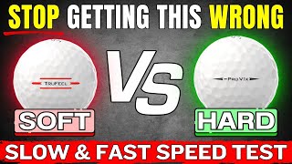 DON'T Play This Ball If You Have A Slow Swing Speed (HARD vs SOFT Ball Test) At Fast & Slow Speeds!
