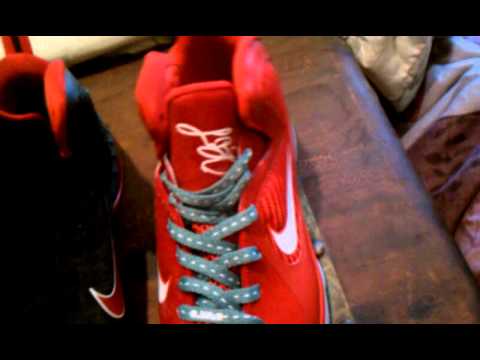 Replica lebron 9 Christmas vs. Real black red