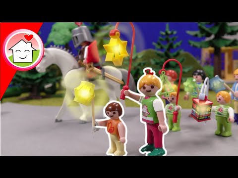 Playmobil Film Familie Hauser - Laternenumzug mit Anna und Lena - Sankt Martin Kinderfilm