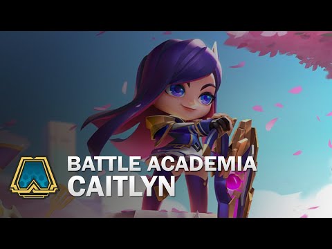 Battle Academia Caitlyn Chibi Animation Preview (Chinese Server) - Teamfigh Tactics