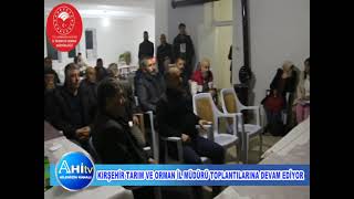 Kıkırşehir Tarım Ve Orman İl Müdürü Mustafa İlmeç Toplantılarına Devam