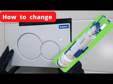 Save money! How to change Geberit flush valve  of a wall-hung wc #diyplumbing