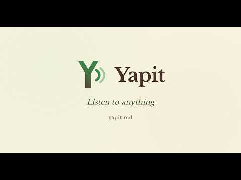 Yapit 공식 영상 미리보기