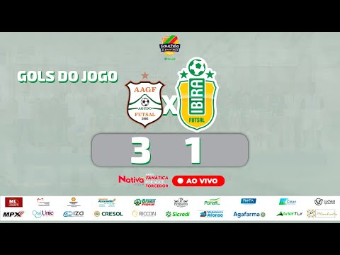 Gols - AAGF 3 X 1 Ibira Futsal - Gauchão Série B 2023