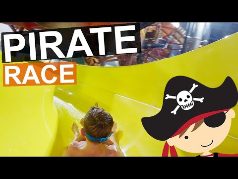 Suntago - Pirate Kiddo slide, Water Park Suntago - Park of Poland, Water World - 2023 4K