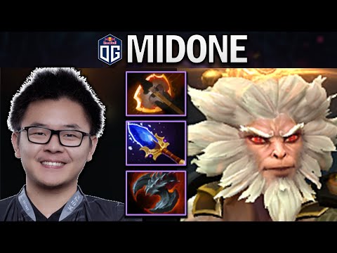 OG.MIDONE MONKEY KING WITH AGHANIMS-BATTLEFURY - DOTA 2 7.27 GAMEPLAY