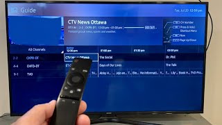 Samsung Smart TV - Run a channel scan Auto program for over the air antenna channels