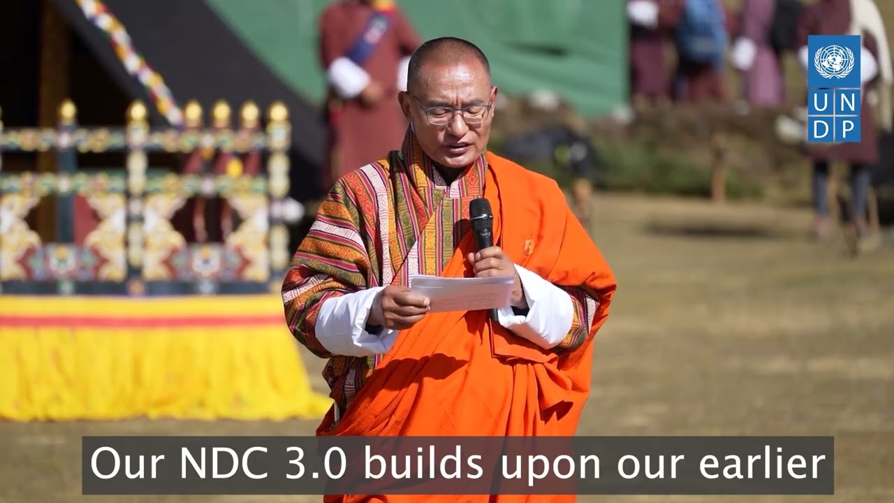 Bhutan Prime Minister's message at NDC 3 0 launch in Laya