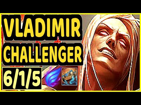 GREVTHAR (VLADIMIR) - 6/1/5 KDA CHALLENGER GAMEPLAY - BR