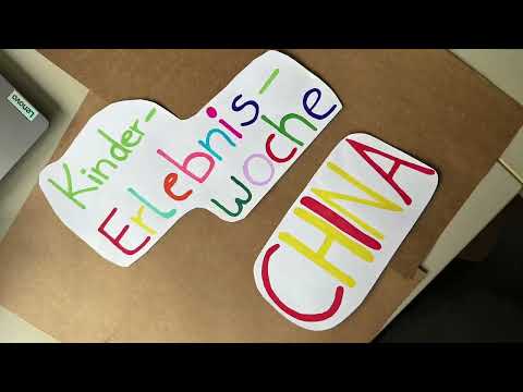 Stop-Motion Film der Kinder Erlebniswoche China