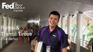 How to get rates and transit time via fedex.com
