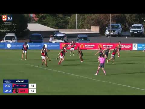Rd 6 Hostplus SANFL Snapshot - West's Hamish Ellem intercepts & lets fly