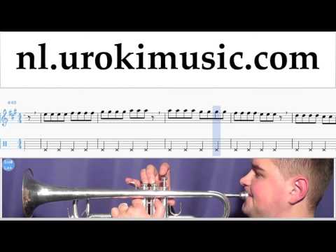 Trompet Leren Spelen Pink - Just Give Me A Reason Trompetles Deel#1 Studie Klasse Muzieknoten