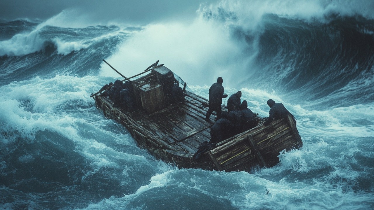 Left STRANDED On Wooden Raft In the Ocean