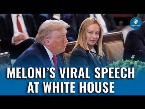Italian PM Meloni’s White House Speech Goes Viral | Bold Message to Leaders