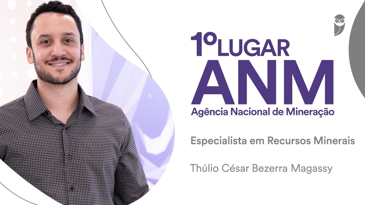 Baile dos Primeiros: Thúlio Magassy - 1º lugar para Especialista em Recursos Minerais na ANM