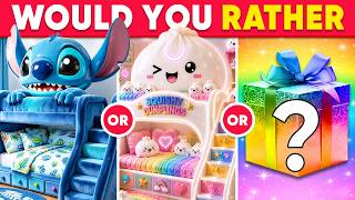 Would You Rather...? Ultimate Luxury Mystery Gift Edition🎁❓🌈😱 Daily Quiz