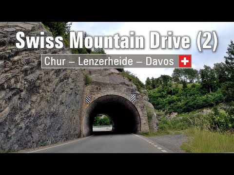 🇨🇭 Swiss Mountain Drive Pt. 2 [4K] • Chur - Lenzerheide - Davos • Scenic Drive ⭐