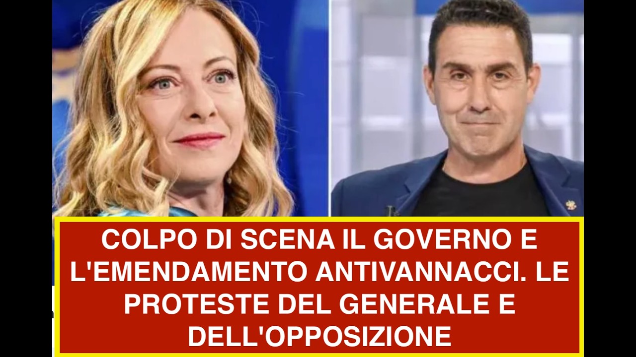 COLPO DI SCENA IL GOVERNO E L'EMENDAMENTO ANTIVANNACCI. LE PROTESTE DEL GENERALE E DELL'OPPOSIZIONE