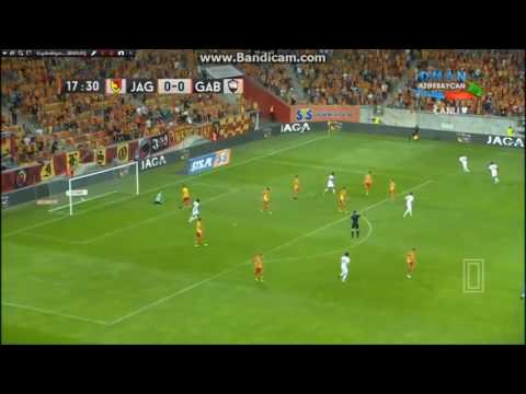 Jagiellonia Bialystok - Gabala 0-1 Uefa Europa League first goal Qebele - Jagiellonia Bialystok 1-0