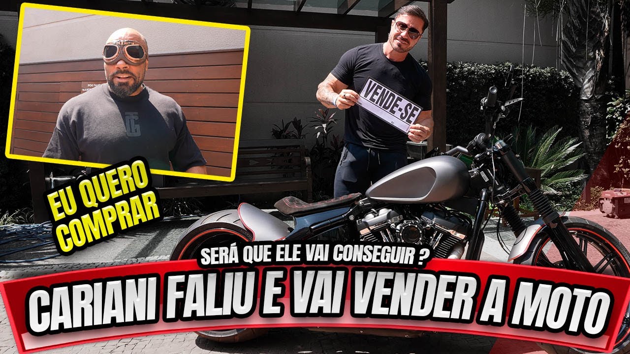 CARIANI FALIU E VAI VENDER A MOTO PERSONALIZADA ÚNICA DELE !