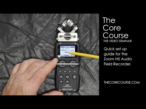 Quick setup tutorial for the Zoom H5 field recorder