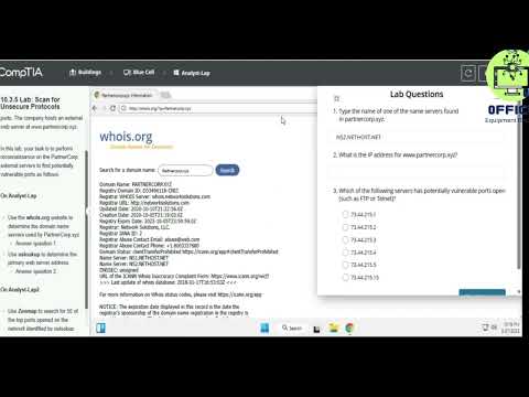 Network+ 10.3.5 Lab Scan for Unsecure Protocols TestOut