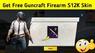 Omg 😱 Get Free Guncraft Firearm S12K Skin Bgmi | Pubg Mobile | How To Get Free Guncraft Firearm S12K
