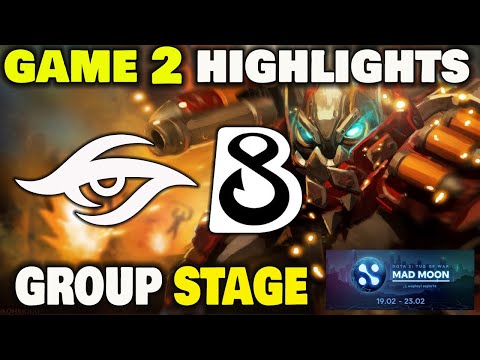 TEAM SECRET VS B8 Game 2 WePlay! Dota 2 Tug of War: Mad Moon