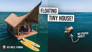 We Stayed on a Floating TINY HOUSE BOAT! 😍 USA’s Most Unique Airbnb (Key West, Florida)
