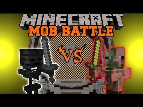 EPIC Mob Battle: Zombie vs Wither - Who Will Win?!