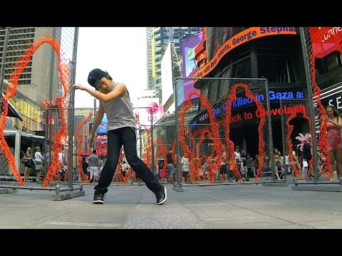 MAKE IT BUN DEM | DUBSTEP | KJ @ Times Square New York NYC (Inspired by WHZGUD2 Marquese Scott)