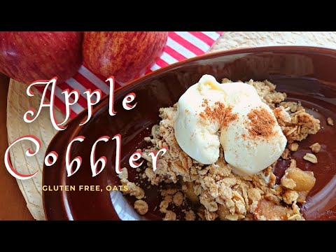 【大体でOK】サクサク絶品🍎米粉で作るアップルコブラー | How To Make Easy Apple Cobbler (GF)