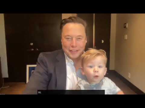 Elon Musk with son X Æ A-12  in meeting 😁| #elonmusk #X Æ A-12 #spacex #tesla #spacecraft