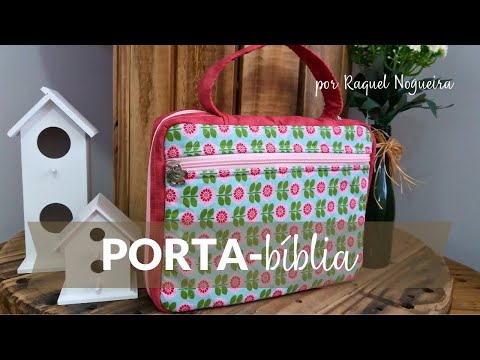Como fazer um Porta Bíblia ou Porta-livros | Raquel Nogueira