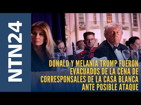 Donald Trump fue evacuado de la cena de corresponsales de la Casa Blanca ante posible ataque