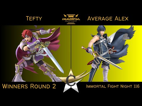 Immortal Fight Night 116 Winners Round 2 - Tefty (Roy) vs Average Alex (Chrom) Smash Ultimate - SSBU