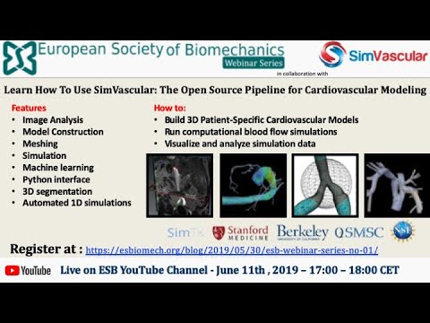 ESB Webinar Series – No.01 - Learn How to use SimVascular