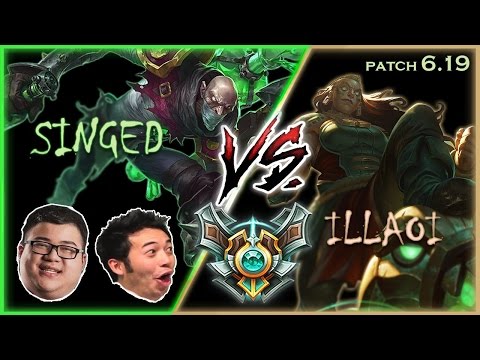 Minishcap1 - Carrying Scarra - Singed vs Illaoi Full Gameplay Commentary Review 6.19
