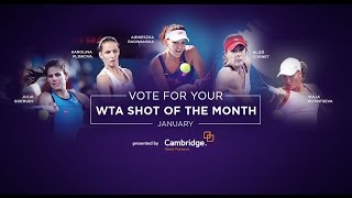 2017 WTA Shot of the Month Finalists | January