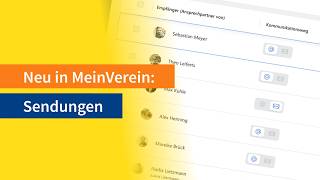 Neu in MeinVerein: Sendungen | E-Mails & Briefe zentral an einem Ort verwalten |