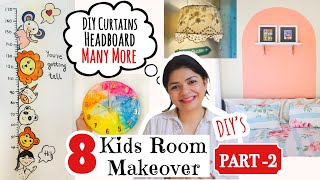 8 Amazing 😱 DIY's for KIDS Room Makeover + ON BUDGET 💖 Part - 2