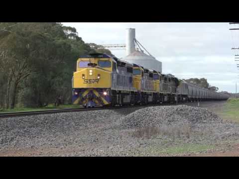 C505-507-506-510-RL306 on 1GK1 ex Parkes to Dimboola at Glenorchy.  10-09-18.  09.14.03.