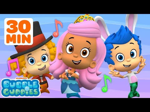 30 Minutes of Mermaid Dance Songs! w/ Molly, Deema & Gil | Bubble Guppies