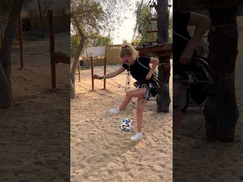 Soccer tricks before zip line 🔥🔥⚽️⚽️ #aguska #footballsoccer #girlpower #freestylefootball
