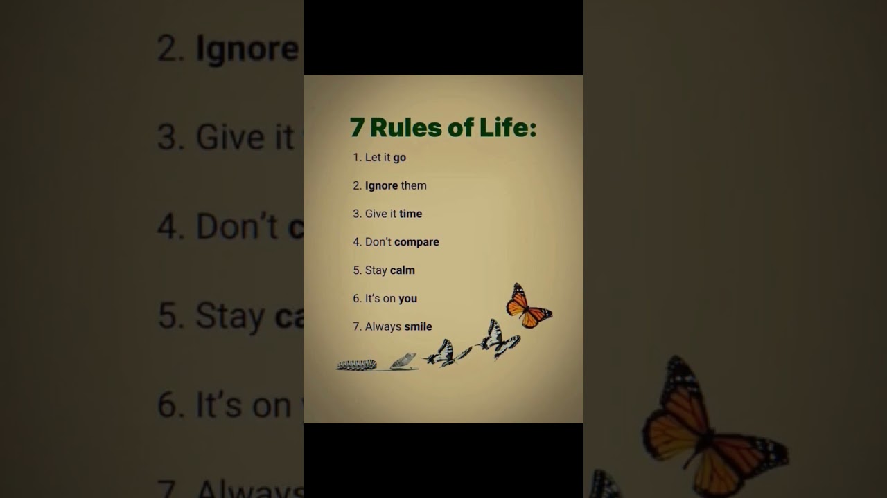 7 Rules Of Life