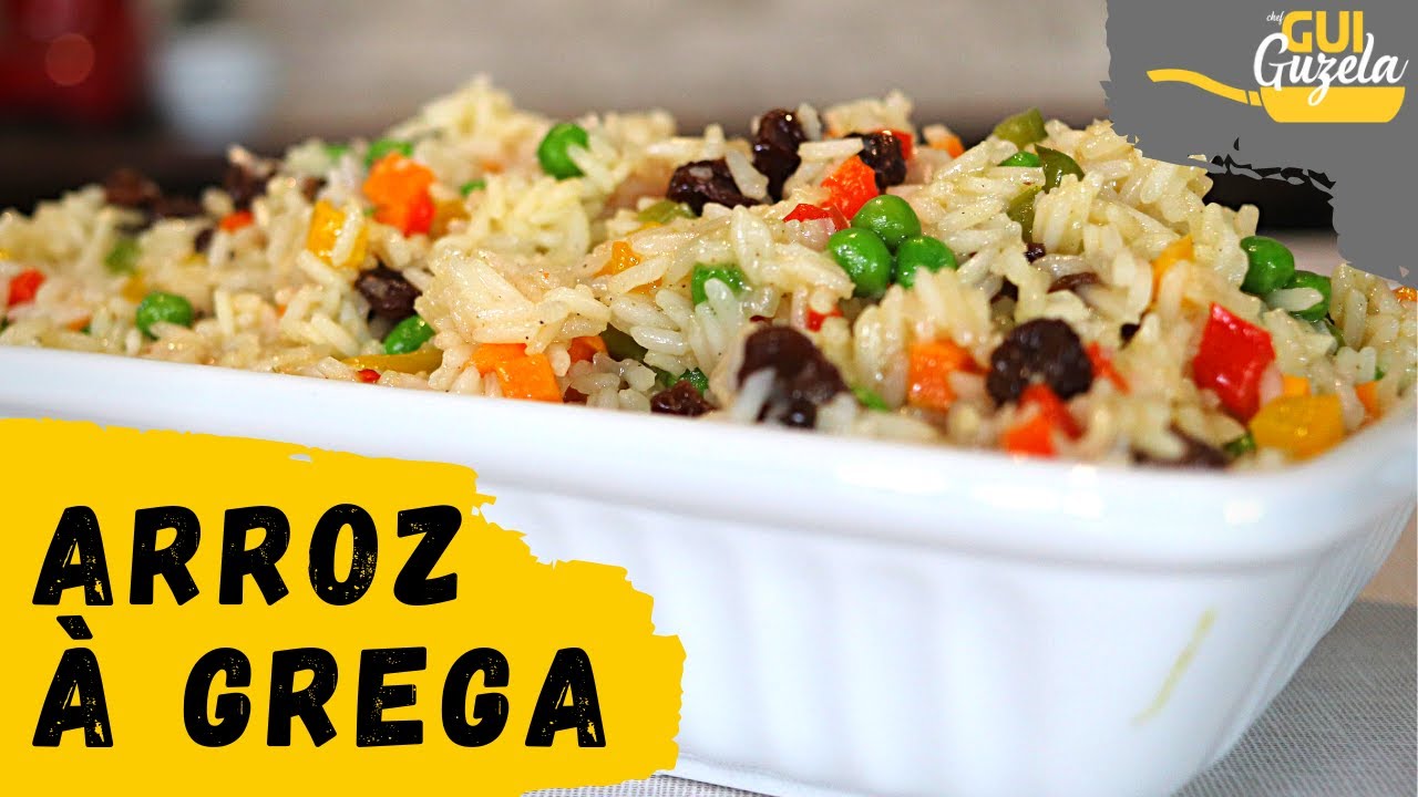 ARROZ À GREGA PERFEITO! Nunca mais erre ao fazer!